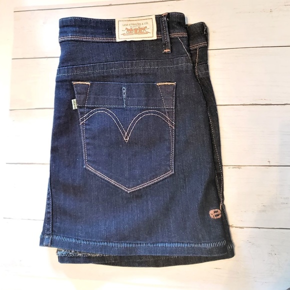 LEVI'S ECO SKIRT DARK BLUE SKIRT 14 - Picture 4 of 8